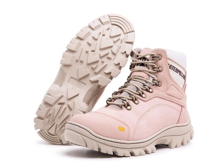 bota caterpillar infantil rosa