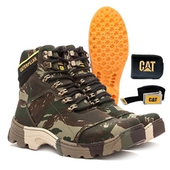 botas cat camufladas
