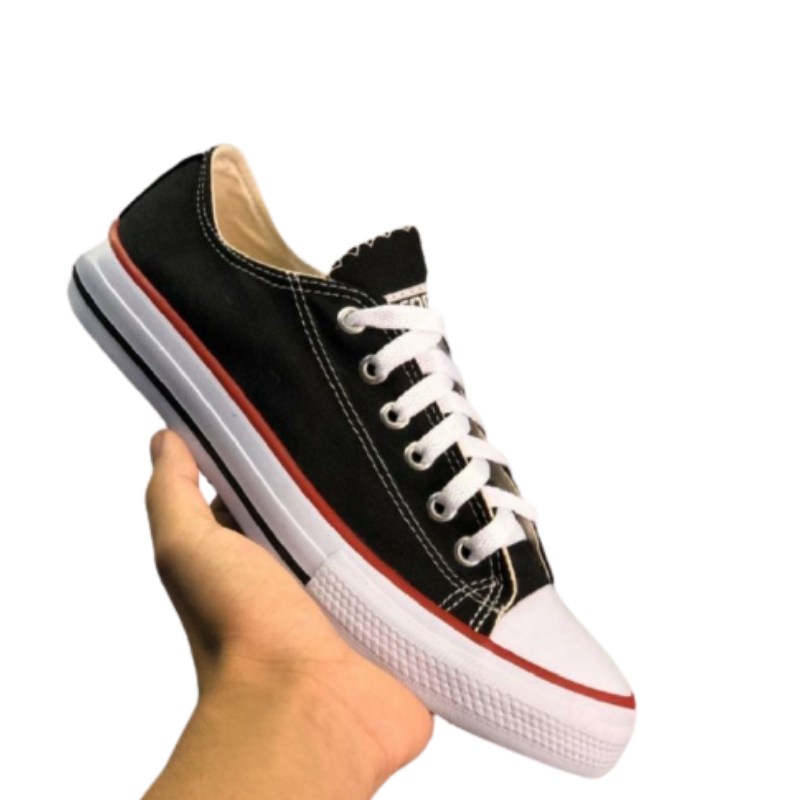 all star cano curto preto