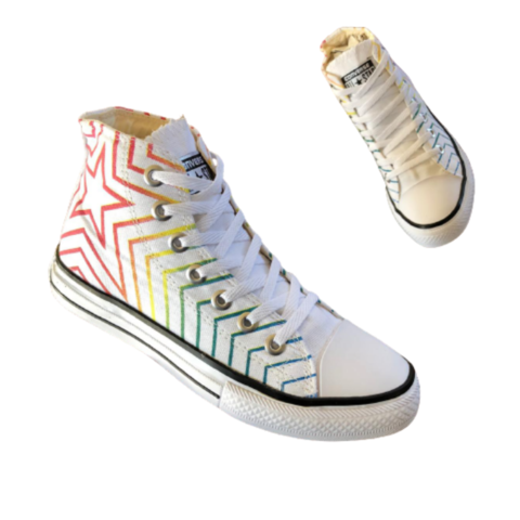 all star cano alto preto com estrela