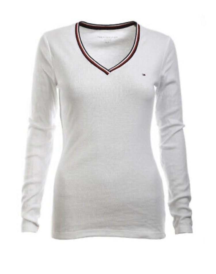 blusa tommy feminina manga longa