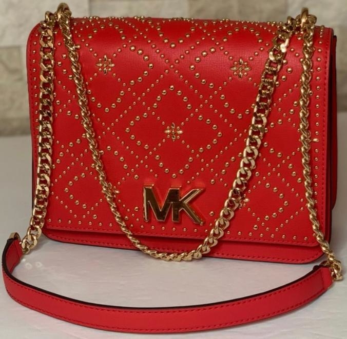 bolsa mk vermelha