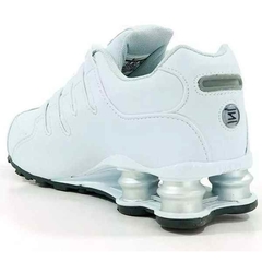 nike shox nz branco e cinza