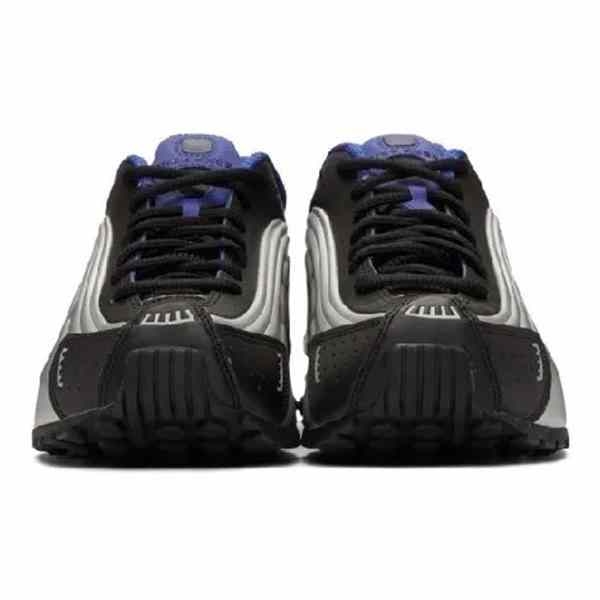 nike shox preto e prata