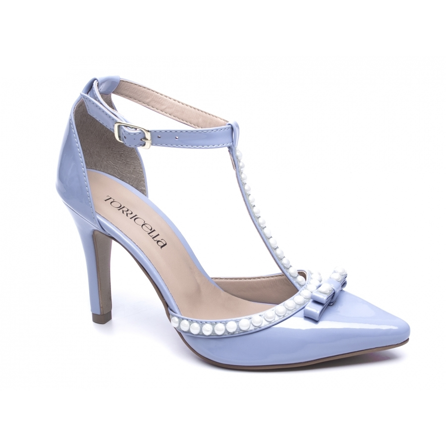 sapato scarpin azul
