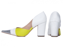 sapato scarpin off white