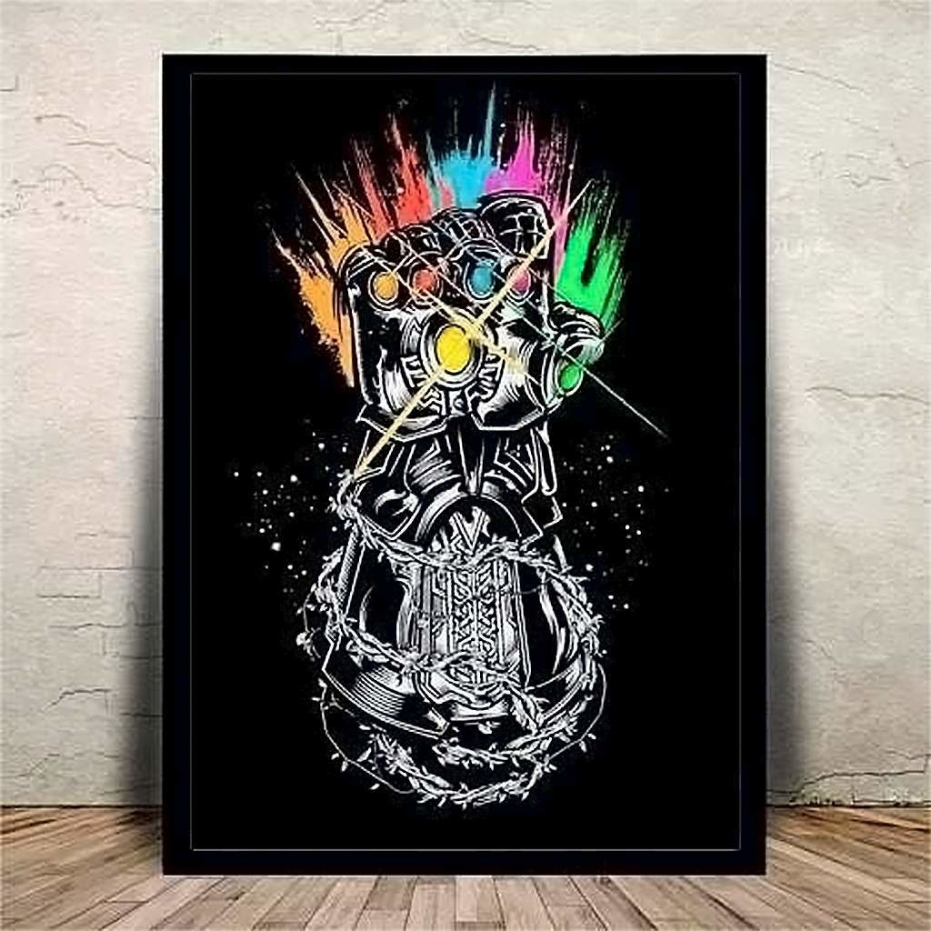 Quadro Decorativo Manopla Do Infinito Mdf C S Moldura