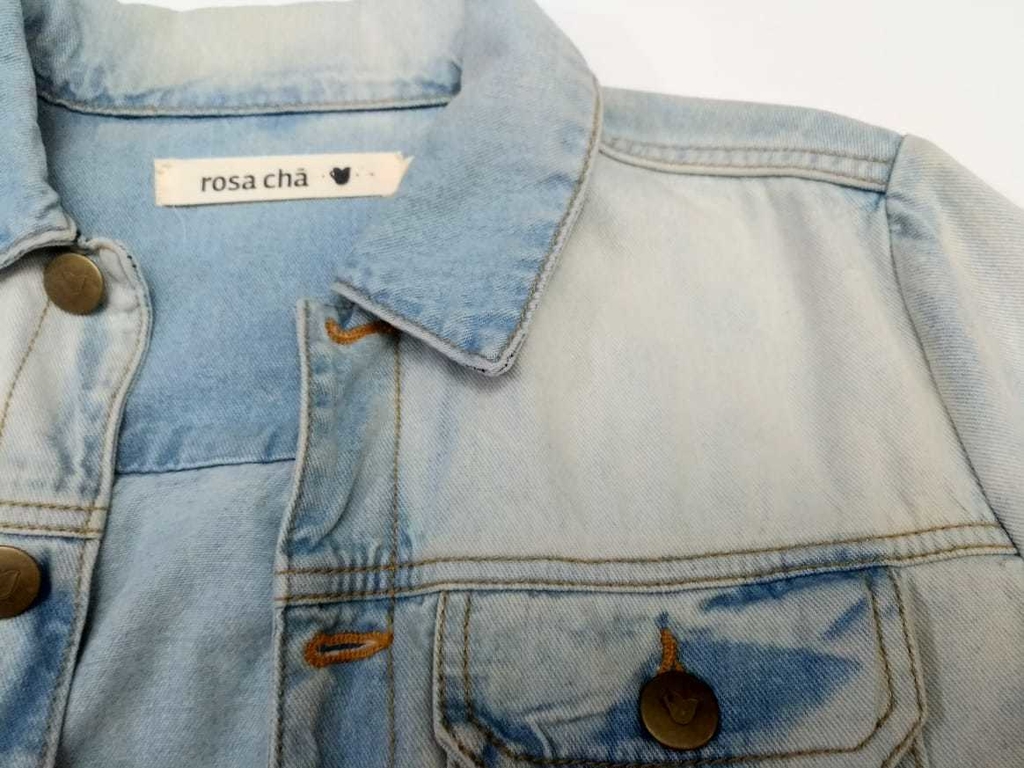 jaqueta jeans rosa cha
