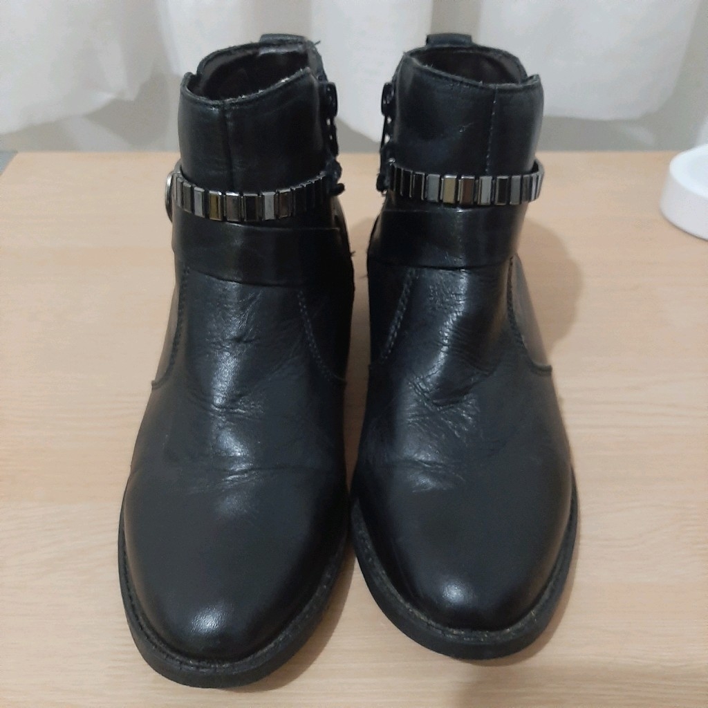 bota de vinil cano curto
