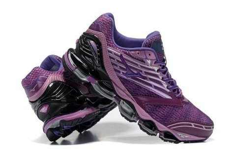 mizuno wave prophecy 5 dourado e roxo