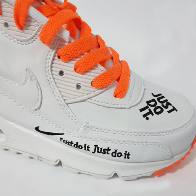 tenis nike just do it laranja
