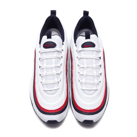 tenis nike azul vermelho e branco