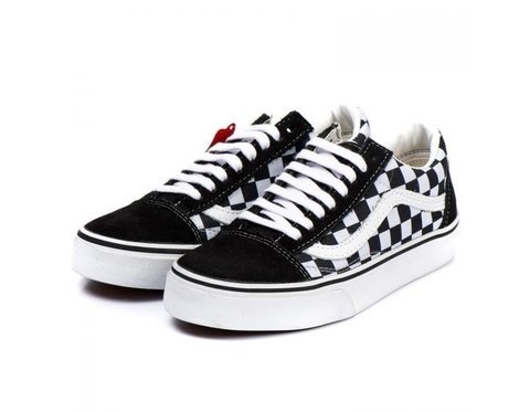 vans quadriculado preto