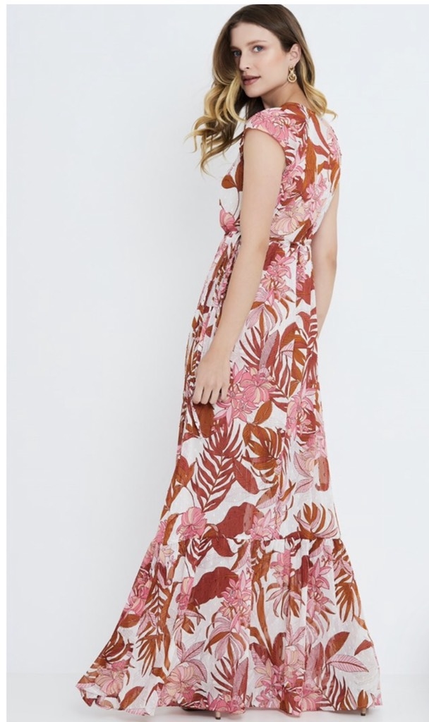 vestido longo wrap