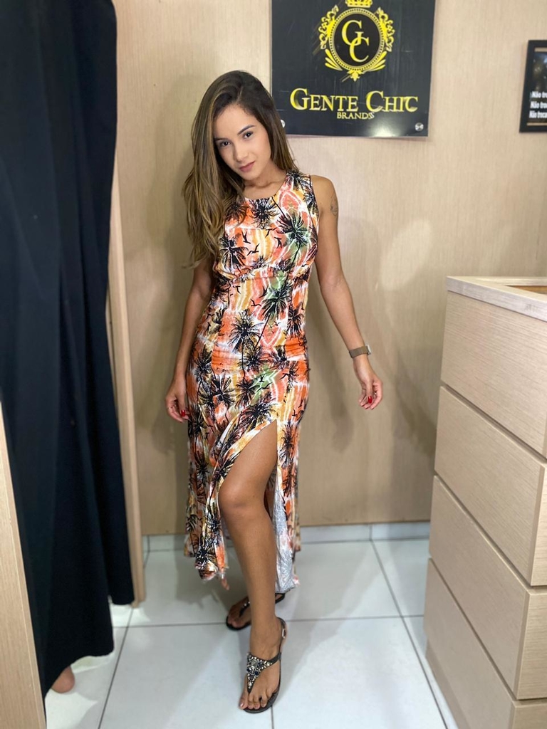 vestido midi chic