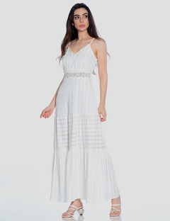 vestido viscose branco