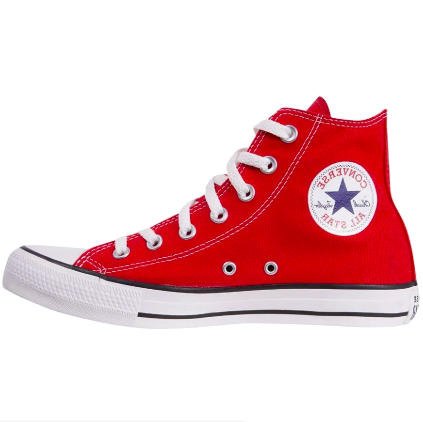 all star plataforma cano alto vermelho