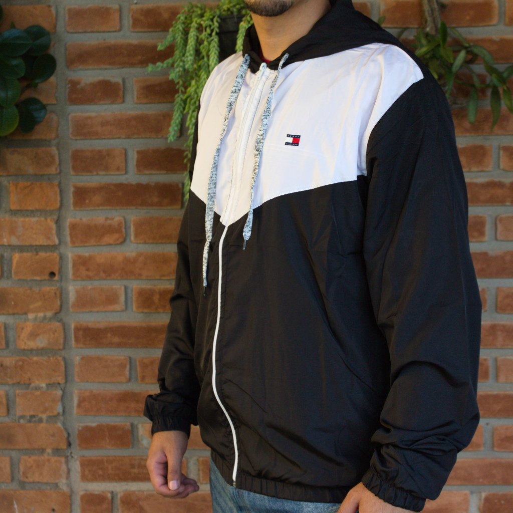 jaqueta corta vento tommy hilfiger