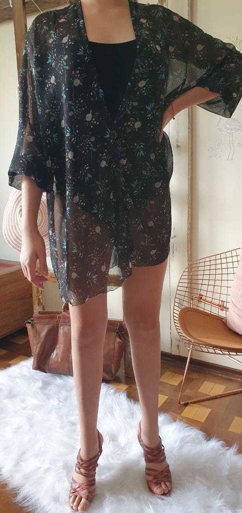 saia de musseline curta