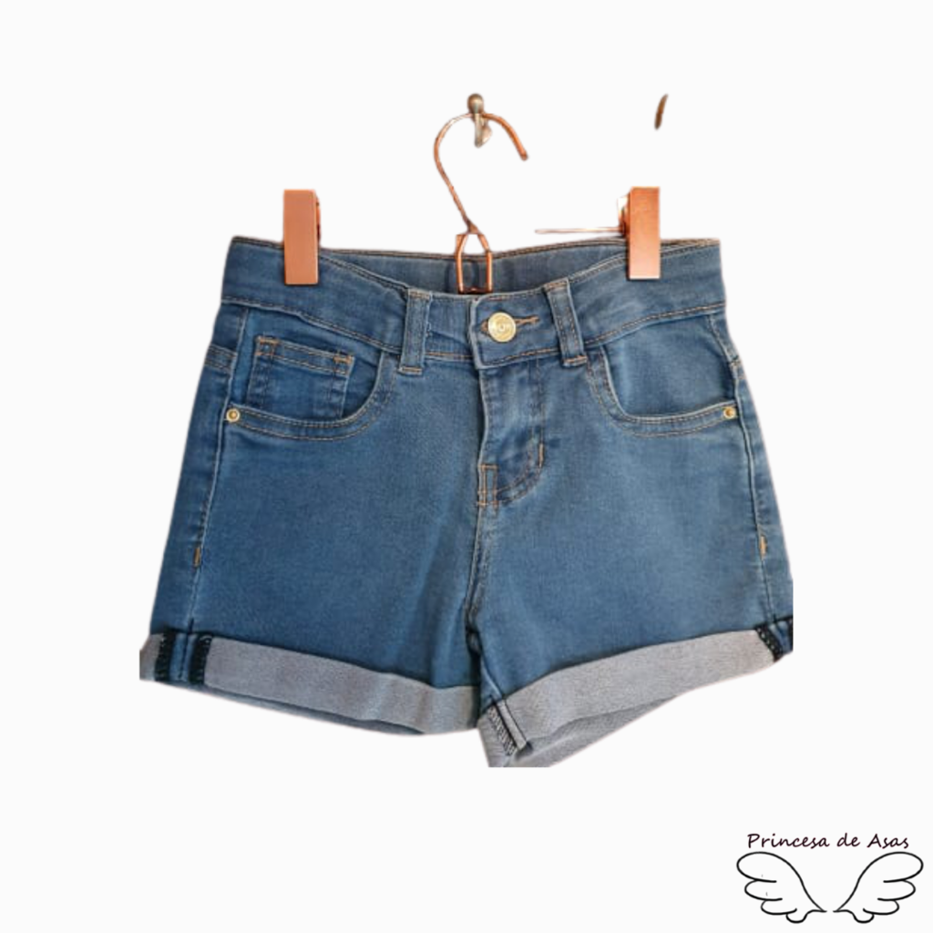 short jeans elastano