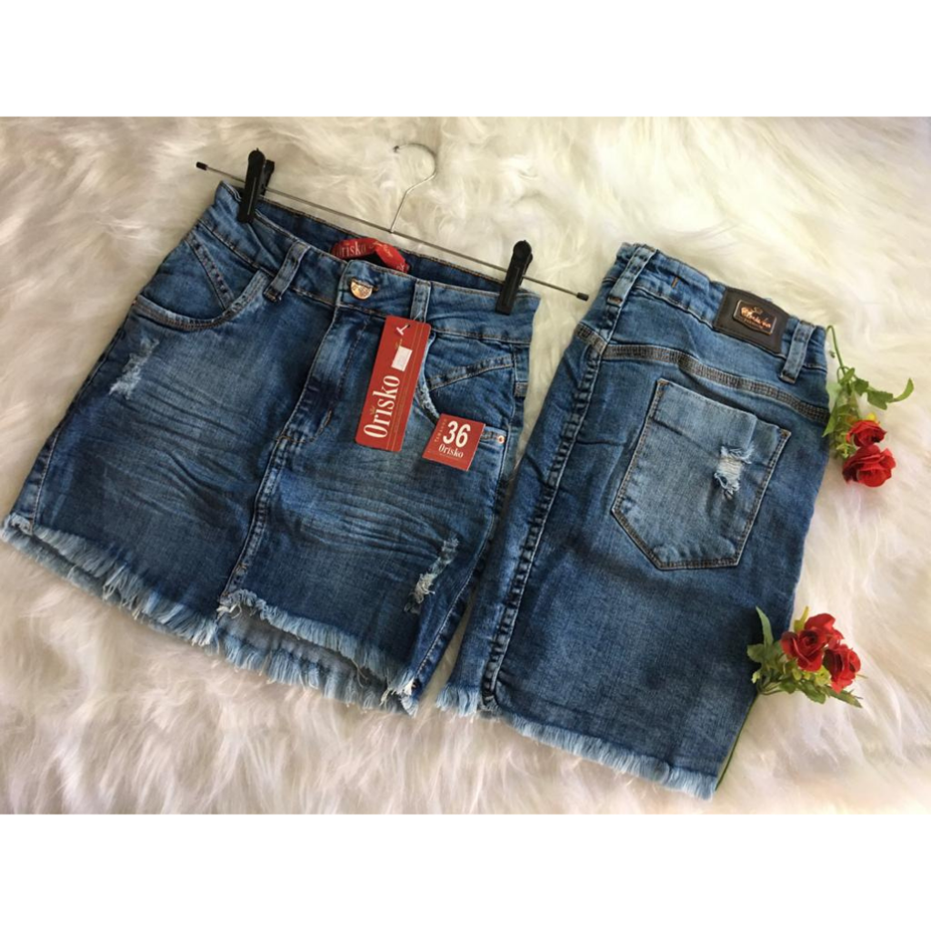 saia jeans modeladora