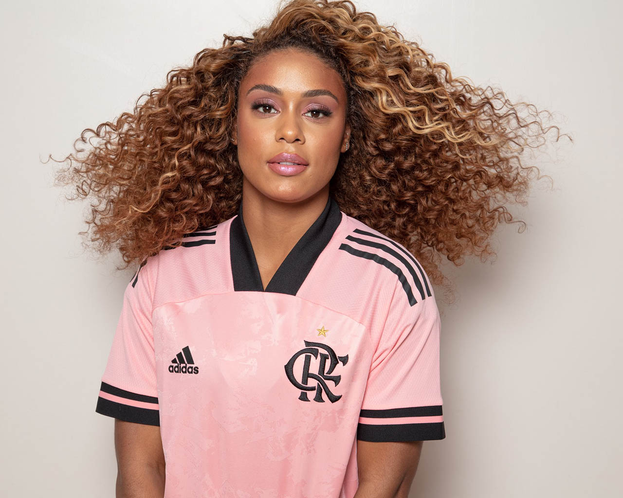 adidas blusa rosa flamengo