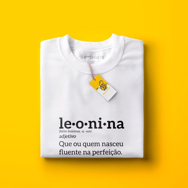 Camiseta Leonina - Camiseta Signo de Leão Camiseta Leonina - Camiseta Signo de Leão