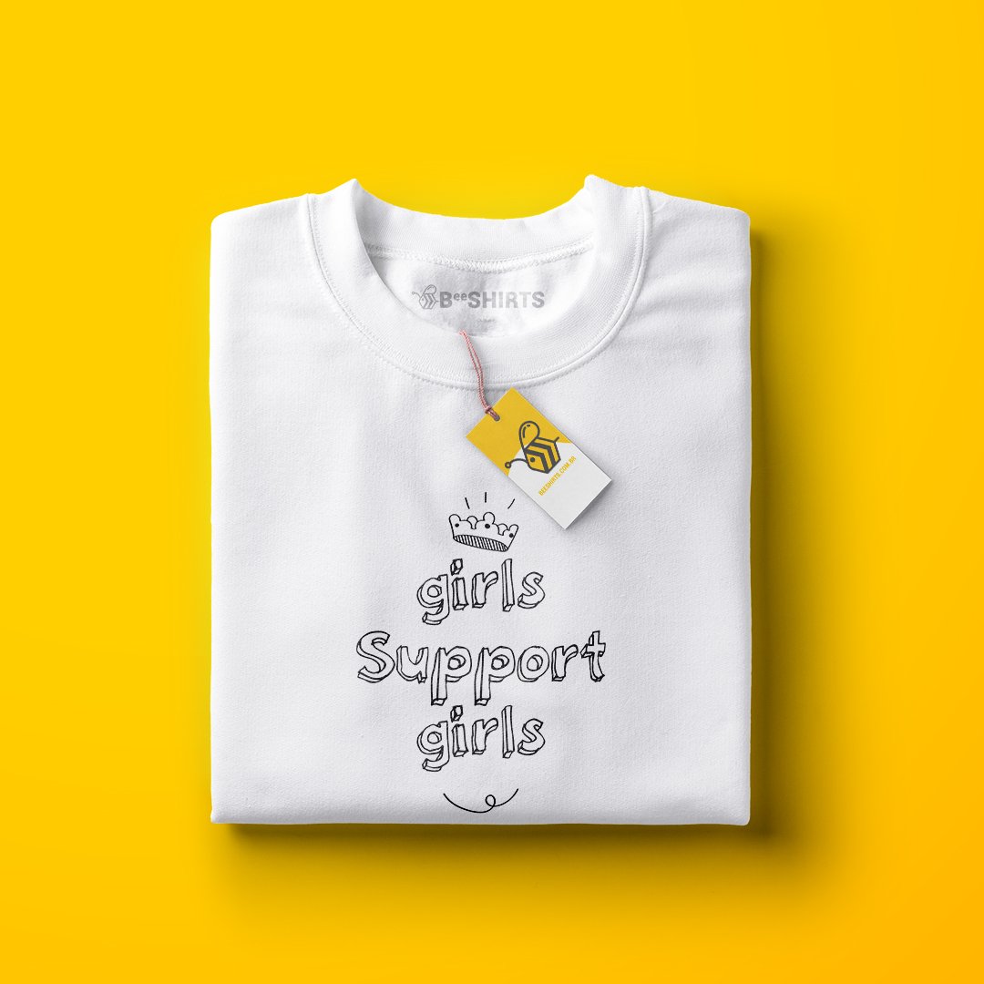 Girls Support Girls - camiseta Feminismo beeshirts