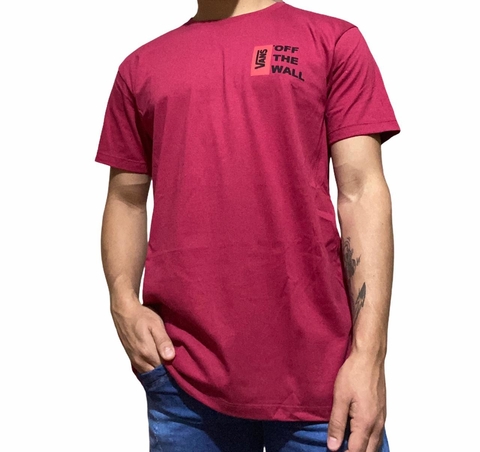 camiseta vans bordo