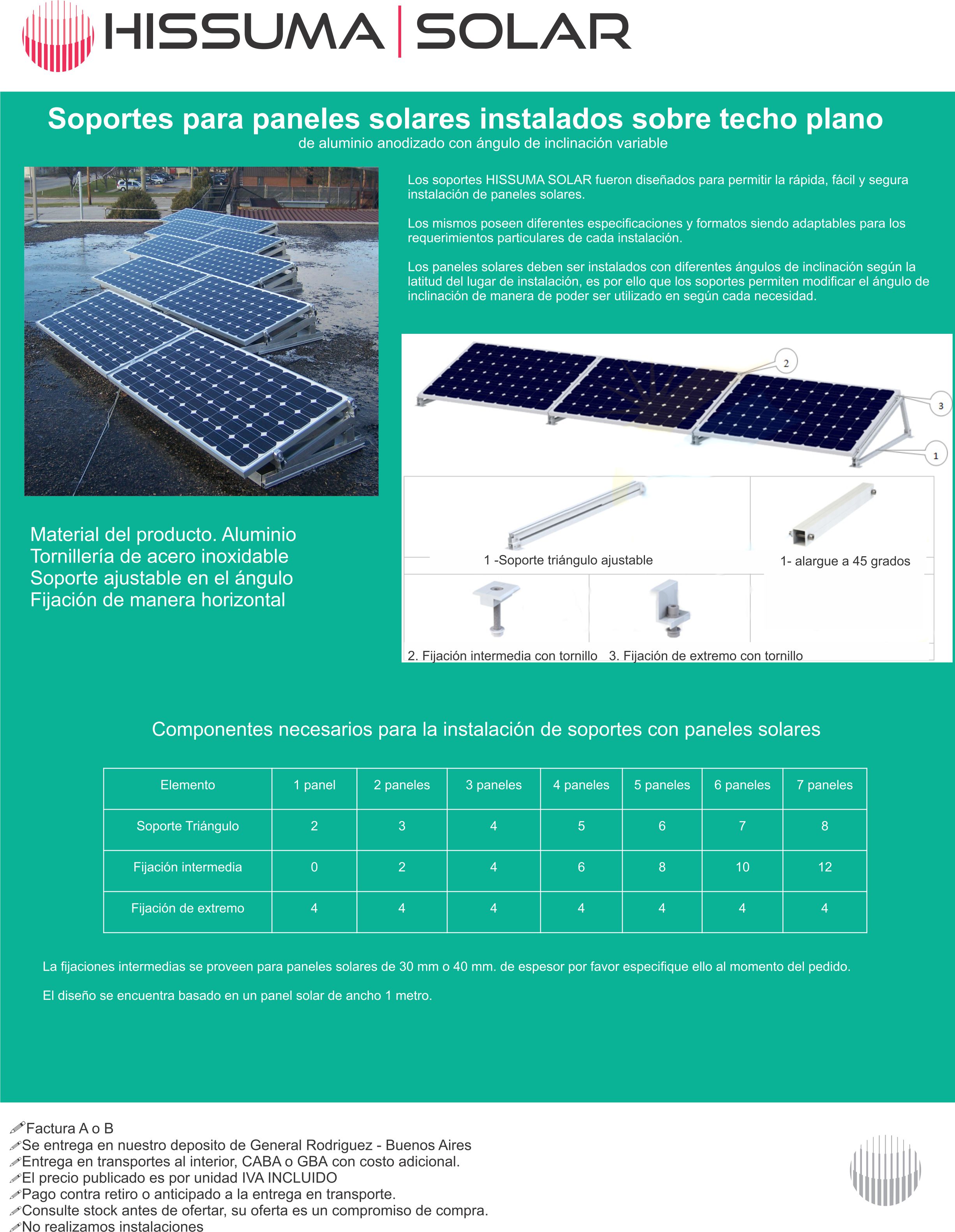 soporte para paneles solares