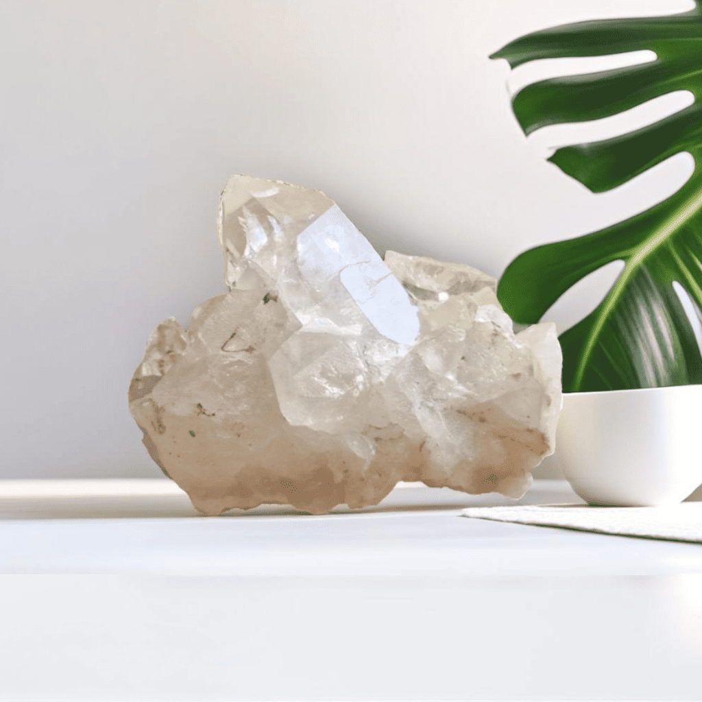 Drusa de Quartzo Cristal Natural 381g - Luz, Purificação e Equilíbrio Energético