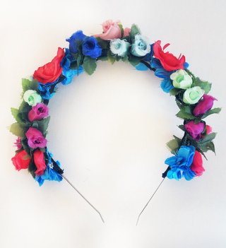 vincha de flores frida - multicolor
