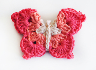 gomita mariposa gama de rosas