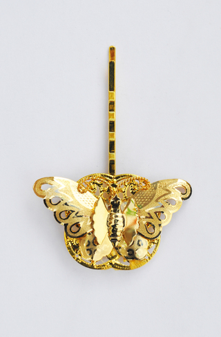 clip mariposa dorada