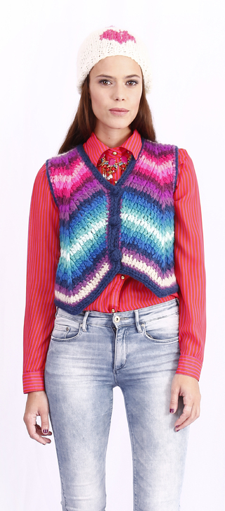 chaleco psicodelico multicolor