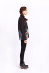 camisa negra flowers