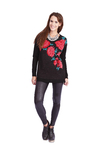 sweater rosas