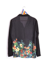 camisa negra flowers