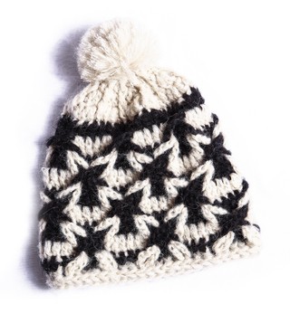 gorro estrellas negro
