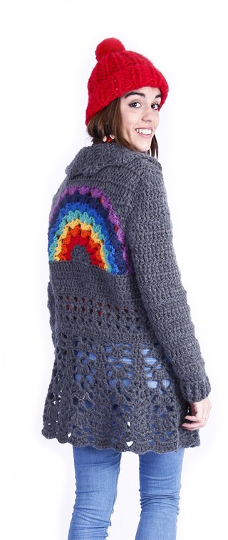 tapado arcoiris gris