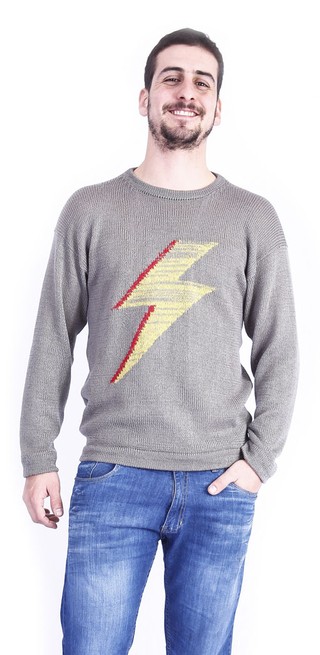 sweater david bowie yellow