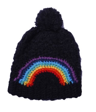 gorro arcoiris rainbowbrite negro