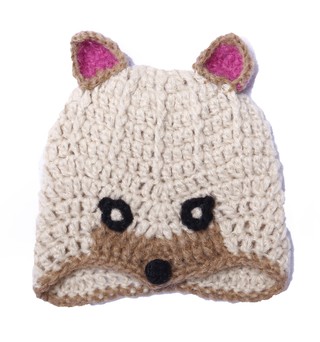 gorro zorro rosa