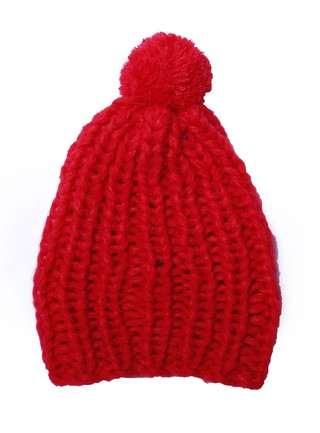 gorro pompón rojo