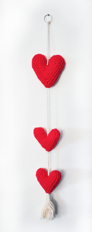 colgante corazones 