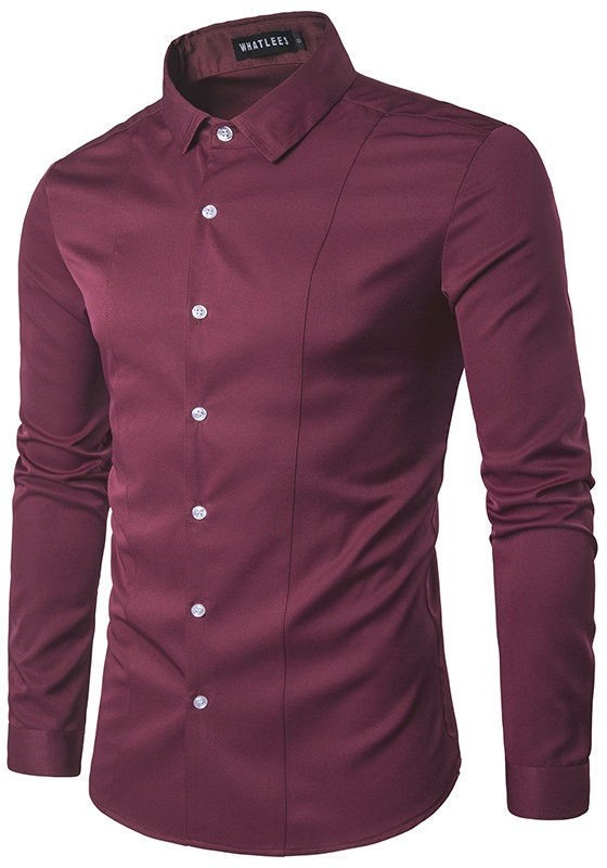 camisas slim hombre