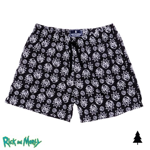 pickle rick swim trunks