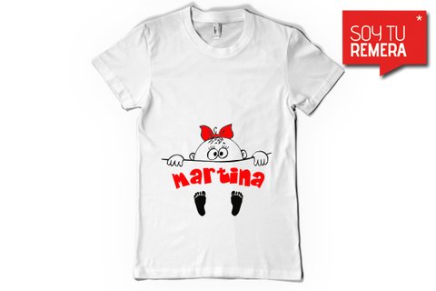 Remera Para Embarazadas Nena Soy Tu Remera