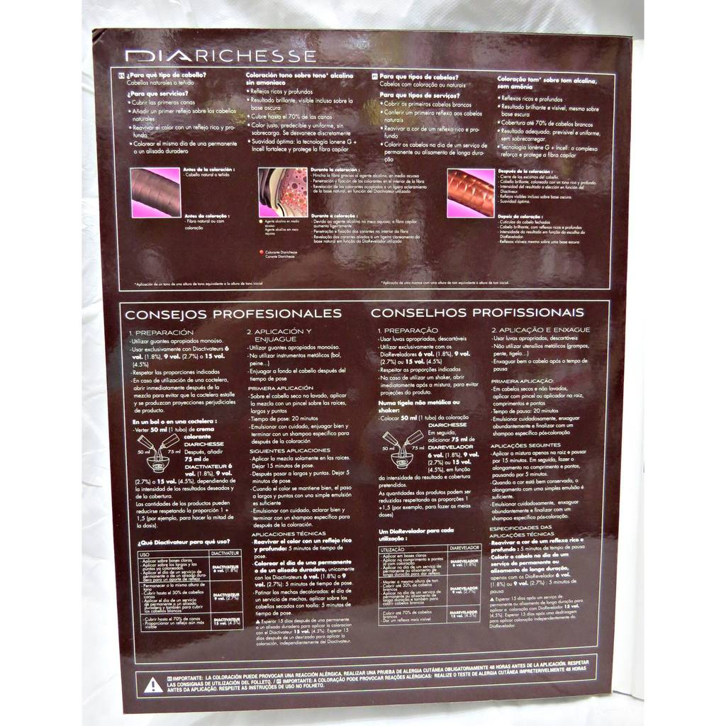 Carta de colores DIA RICHESSE / DIA LIGHT - L'ORÉAL