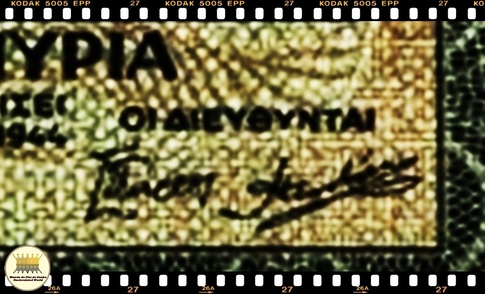 P128a banknote UNC Greece 5000000 1944